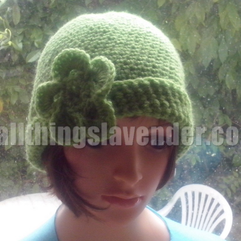 Stylish Daisy Hat - Apple Green