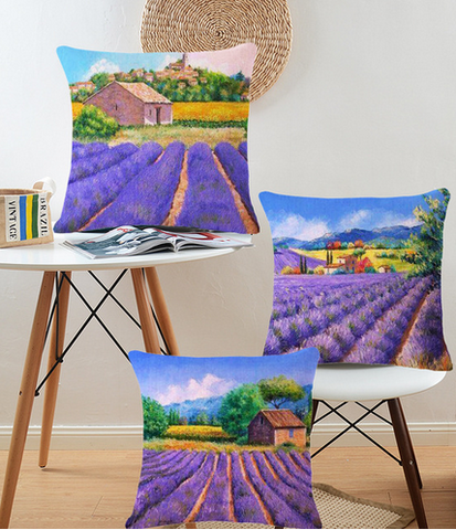  French Styled Lavender Themed Cushions.