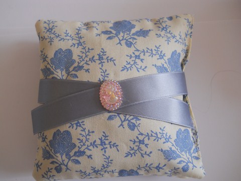 Lavender Sachet Blue Roses