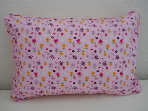 Lavender Sleep Pillow Travel Comforter Daisies on a Pin k Background