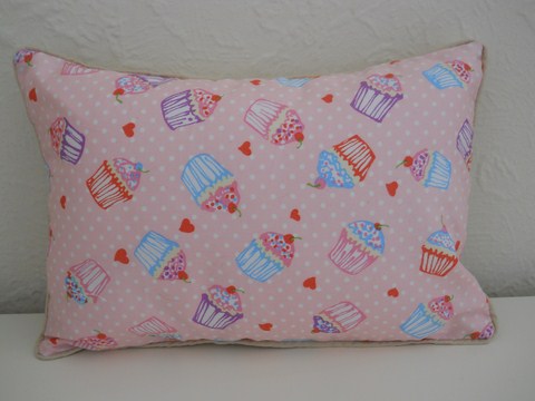 Lavender Sleep Pillow Travel Comforter Cup Cake Pattern
