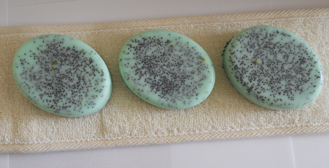  Mildly Exfoliating Poppy seed and Pine Soap