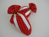 Lavender Filled Shoe Pillows Red & White Polka Dot