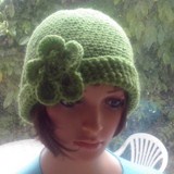 Stylish Daisy Hat - Apple Green