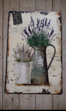 Lavender Themed Tin Wall Plate